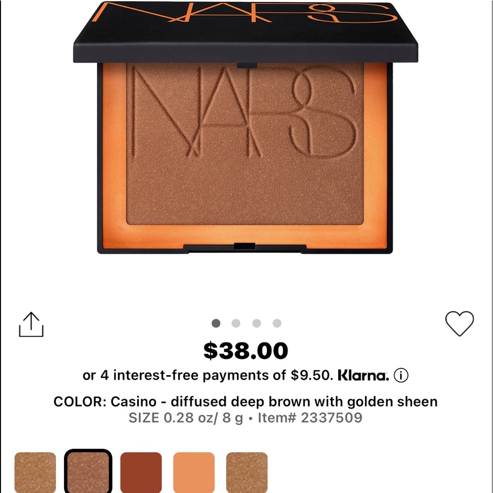 BNIB NARS BRONZING POWDER in Casino